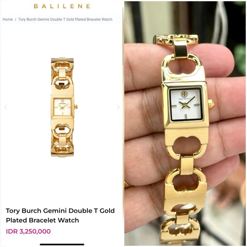 TORY BURCH GEMINI GOLD UA Grade