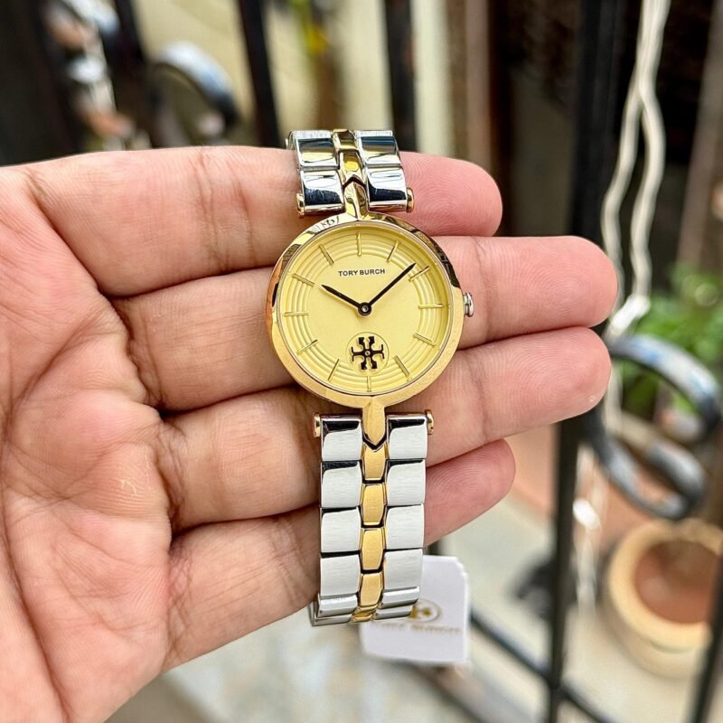 TORY BURCH KIRA IVORY/TWO-TONE GOLD