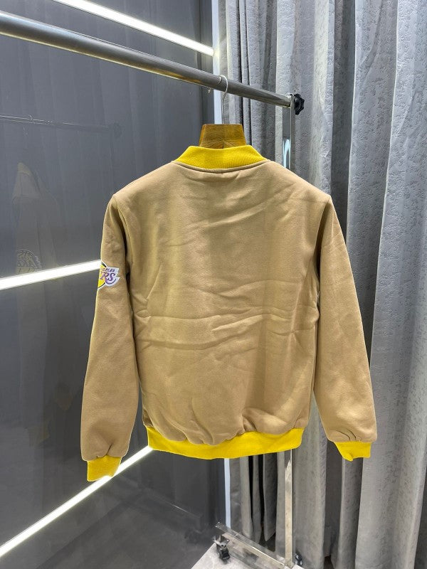 Big sale LAKERS BROWN EMBOSSED PRINT PREMIUM JACKET