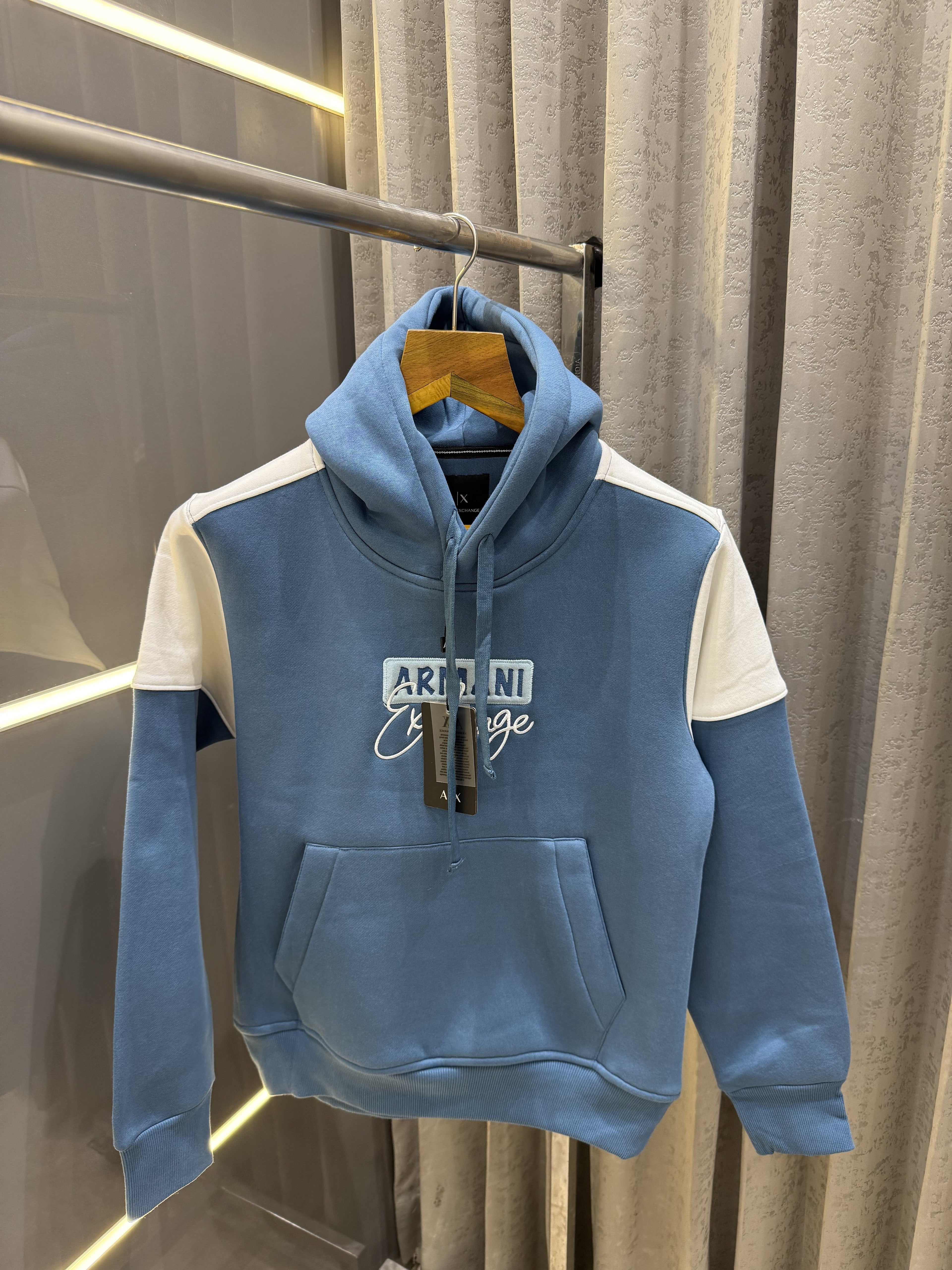 ARMAN.I BLUE EMBROIDERY PRINT PREMIUM HOODIE
