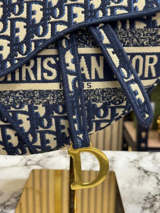 Christian  Dior  Saddle  CD  With  Box  And  Dust  Bag  Including  CarryBag  (Blue)