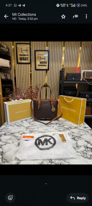 Michael  Kors Jet Set Travel With Box And Dust Bag Including Carry Bag (Brown)