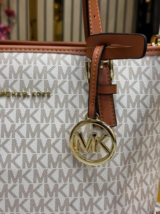 Michael  Kors Jet Set Travel With Box And Dust Bag Including Carry Bag (Beige)