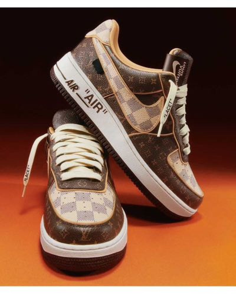 Nikee Airforce 1 x Louis Vuitton Brown Semi UA