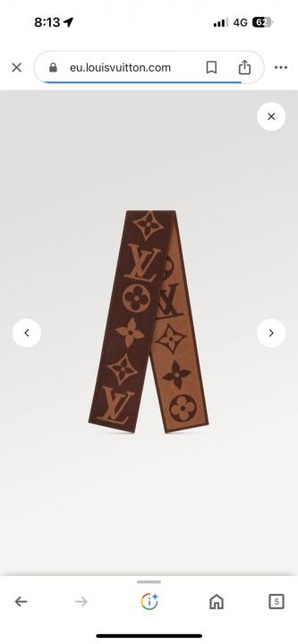 Louis Vuitton LV8 Woollen Muffler With Plain ZipLock Bag