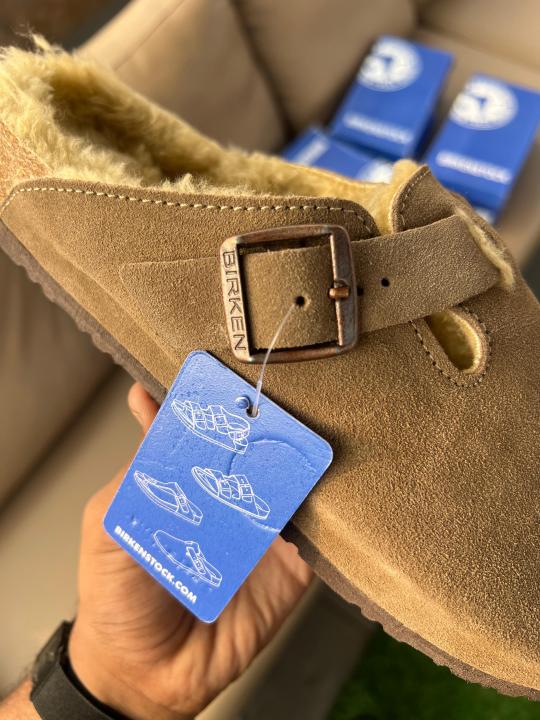 Birkenstock  Boston Suede Shearling Clog