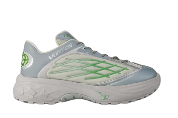 LV DISCOVERY LACE UP SILVER GREEN