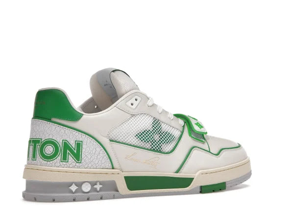 LV TRAINER STRIPE WHITE GREEN