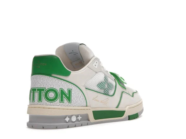 LV TRAINER STRIPE WHITE GREEN