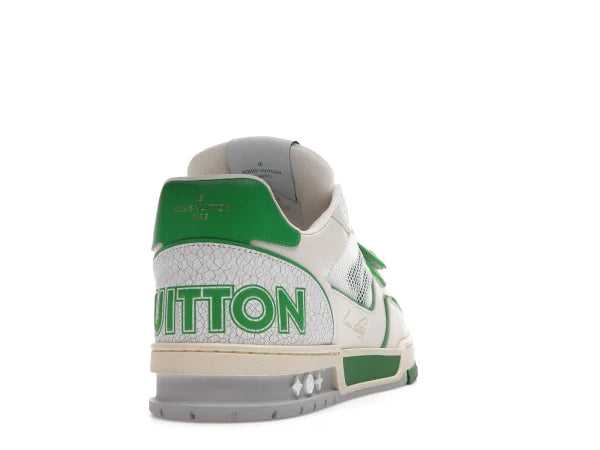 LV TRAINER STRIPE WHITE GREEN